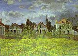 Claude Monet Houses at Argenteuil painting
